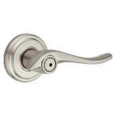 Kwikset Signature Series 730AVL 15 Privacy Door Lever, Thumbturn Lock, Satin Nickel, Knob Handle, Zinc, Residential